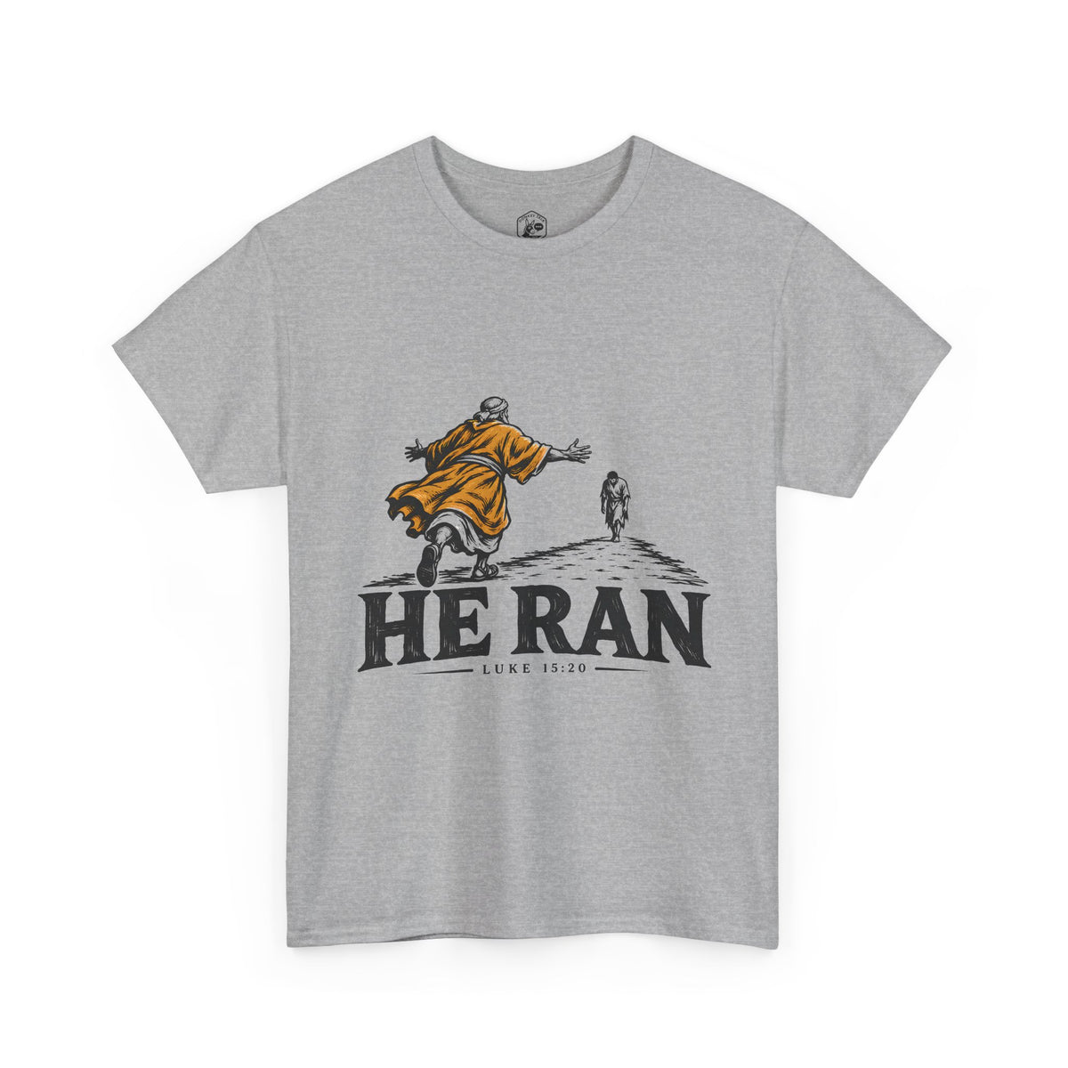 He Ran T-Shirt | Luke 15:20 Prodigal Son Christian Graphic Tee