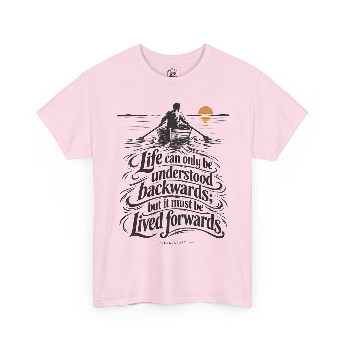 Life Can Only Be Understood Backwards T-shirt – Donkey Talk graphic tee