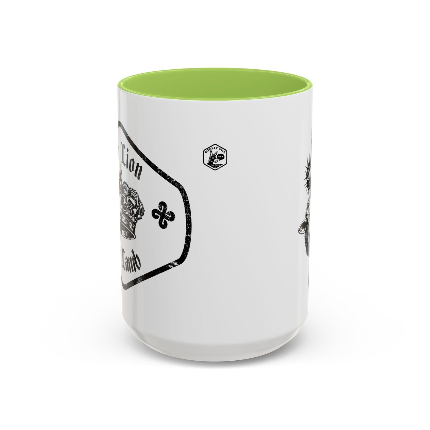 Lion & Lamb Religious Accent Coffee Mug — Crown of Thorns Christian Gift (11/15oz)