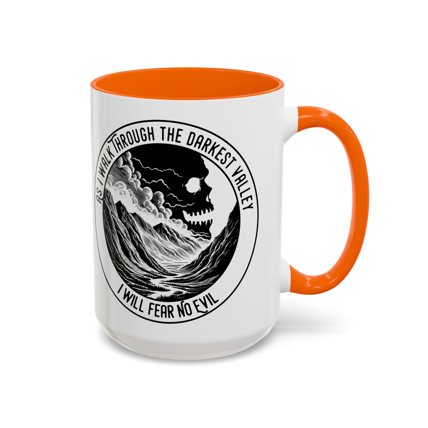 Skull Valley Coffee Mug — “As I Walk Through the Darkest Valley I Will Fear No Evil” 11/15oz