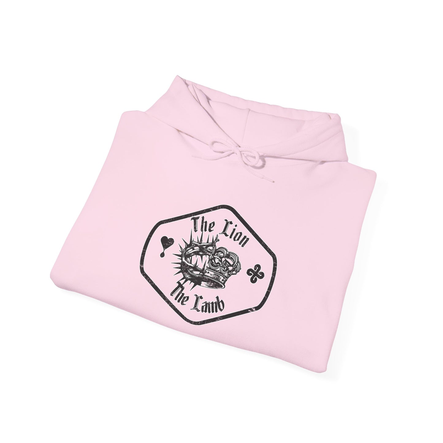 The Lion and The Lamb Unisex Heavy Blend™ Hoodie - Spiritual Symbolism Sweatshirt