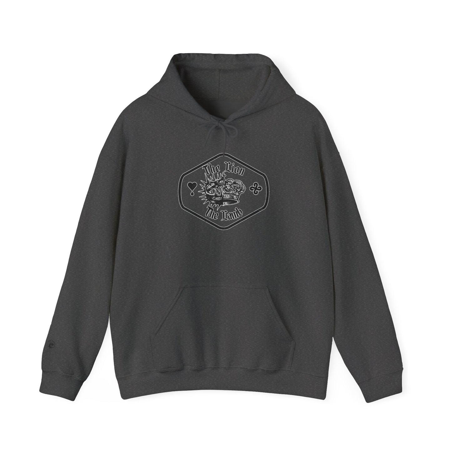 The Lion and The Lamb Unisex Heavy Blend™ Hoodie - Spiritual Symbolism Sweatshirt
