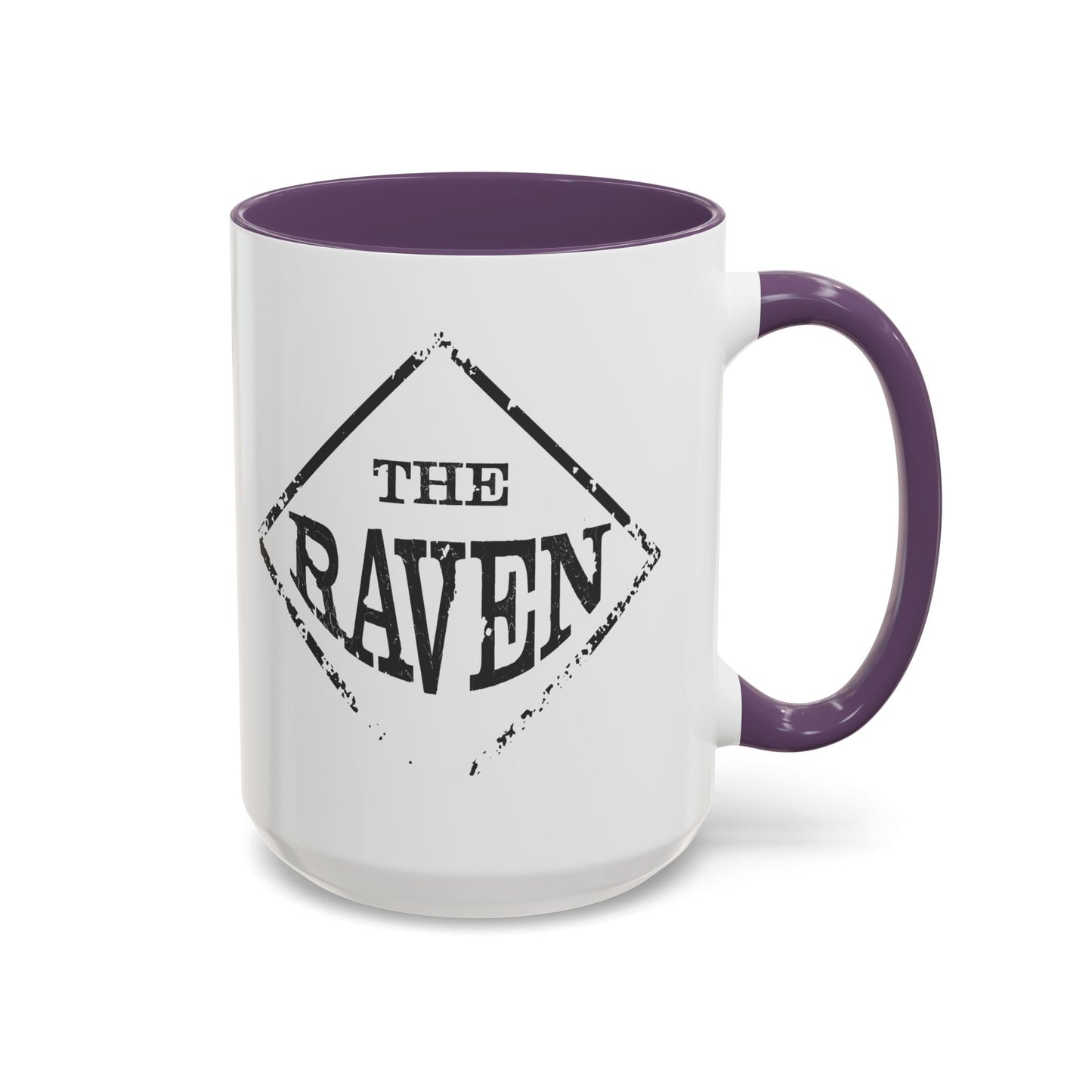 The Raven Accent Coffee Mug — Black-Trim 11/15oz