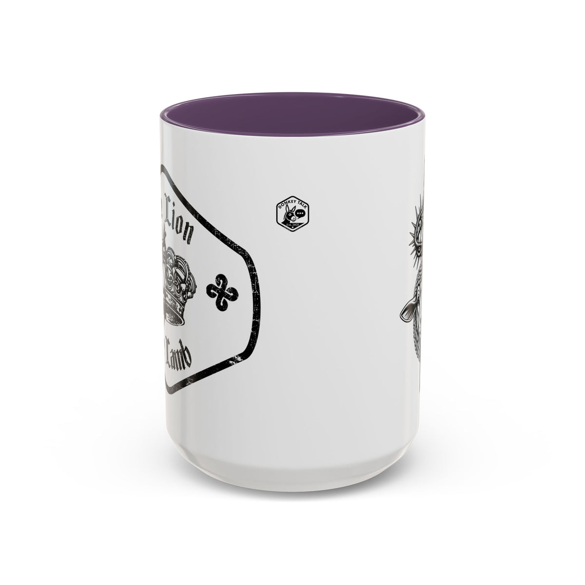 Lion & Lamb Religious Accent Coffee Mug — Crown of Thorns Christian Gift (11/15oz)