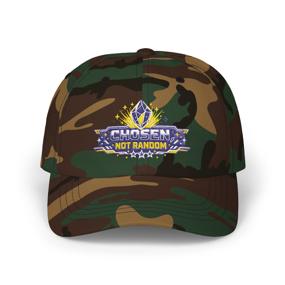 Dad Cap — “Chosen Not Random” Embroidered Inspirational Baseball Hat