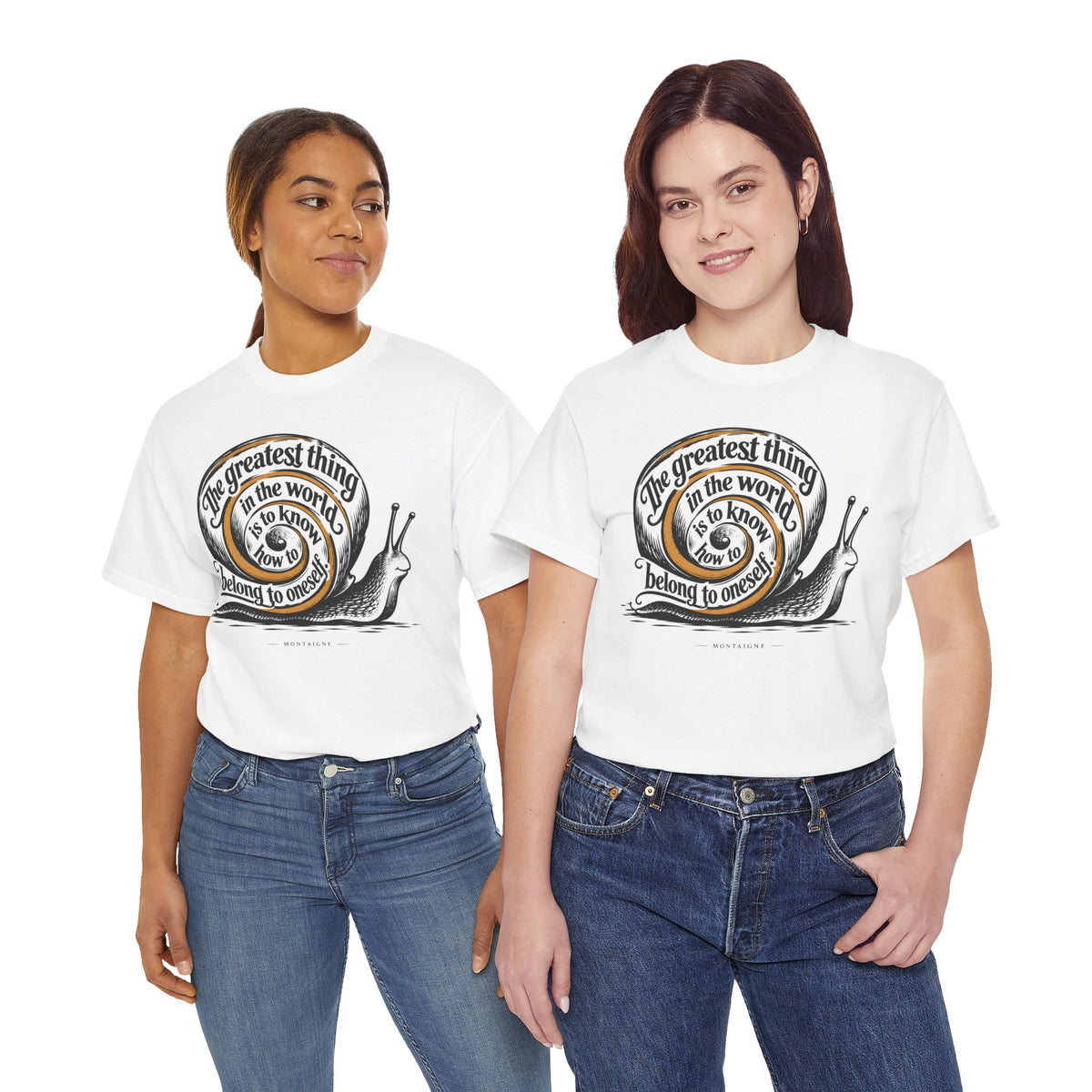 Belong to Oneself Snail Spiral T-shirt – Donkey Talk graphic tee