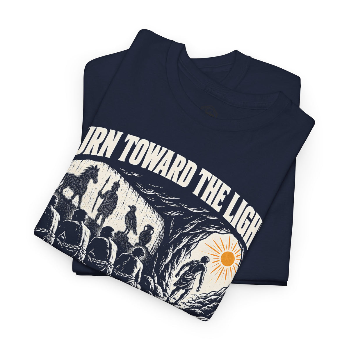 Turn Toward the Light Plato T-shirt – Donkey Talk graphic tee