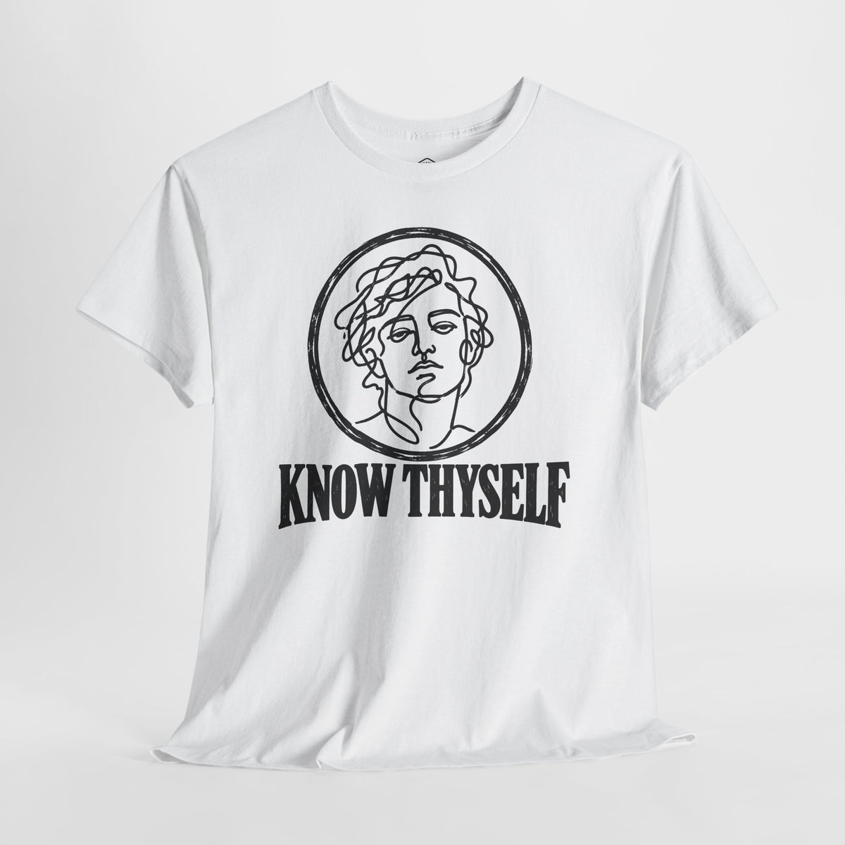 Know Thyself Unfiltered Line Art T-shirt – Donkey Talk graphic tee