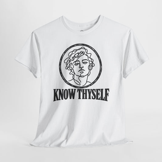 Know Thyself Unfiltered Line Art T-shirt – Donkey Talk graphic tee