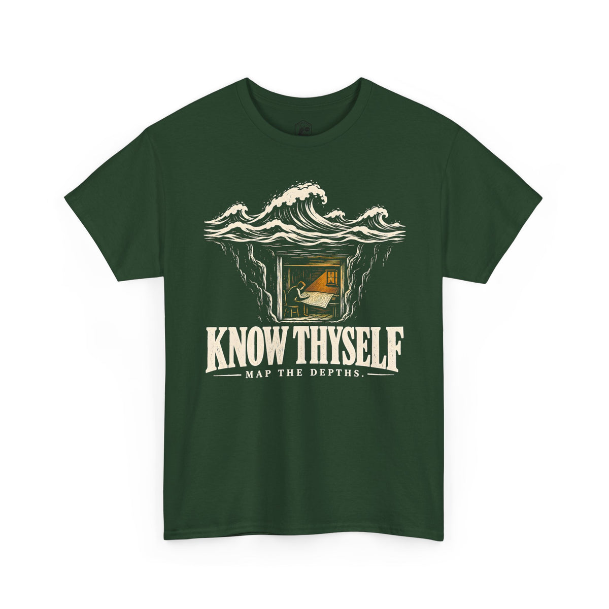 Know Thyself Map the Depths T-shirt – Donkey Talk graphic tee