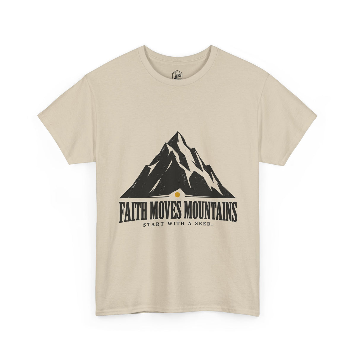 Faith Moves Mountains Start With a Seed T-Shirt | Matthew 17:20 Christian Tee