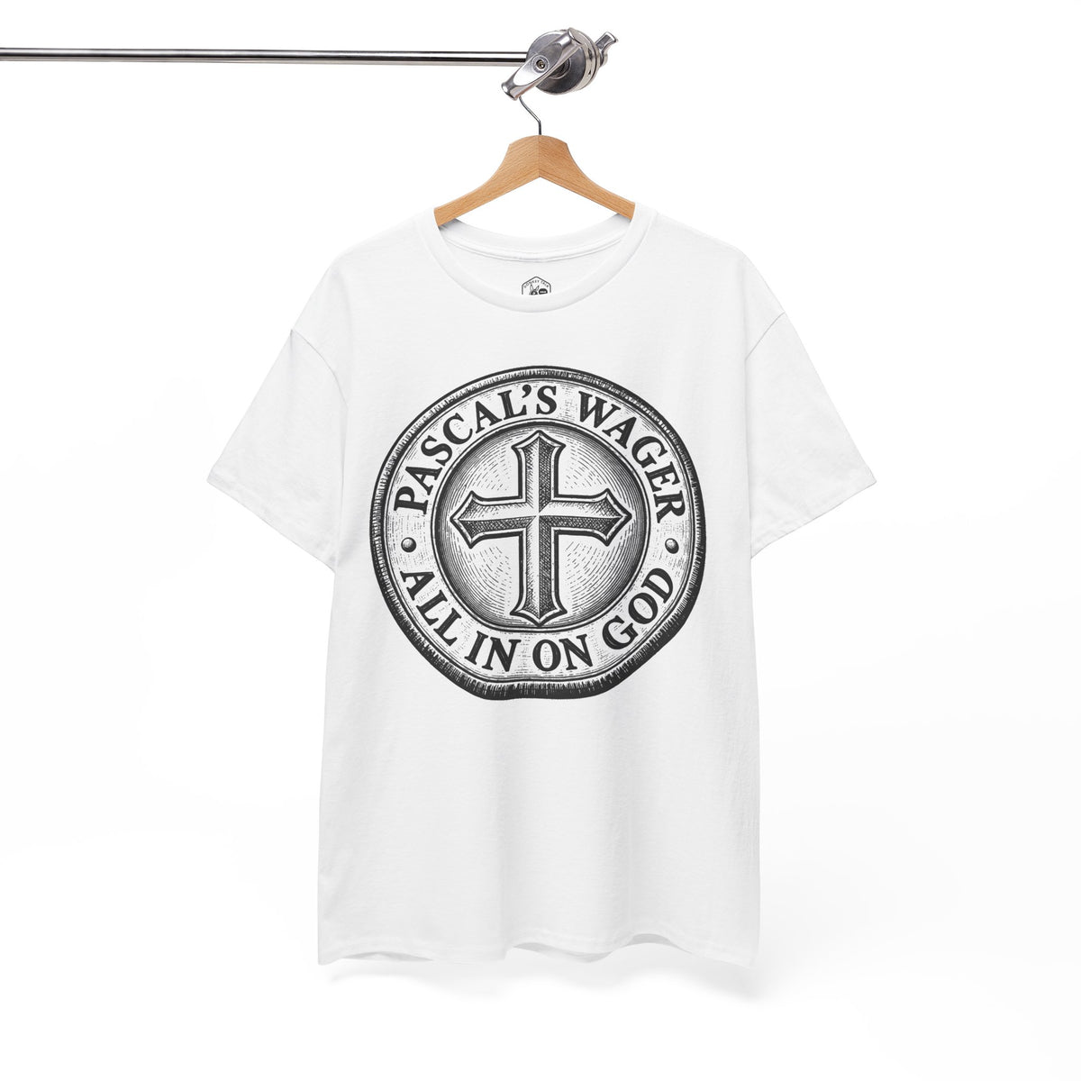 Pascal's Wager All In on God Coin T-shirt – Donkey Talk graphic tee