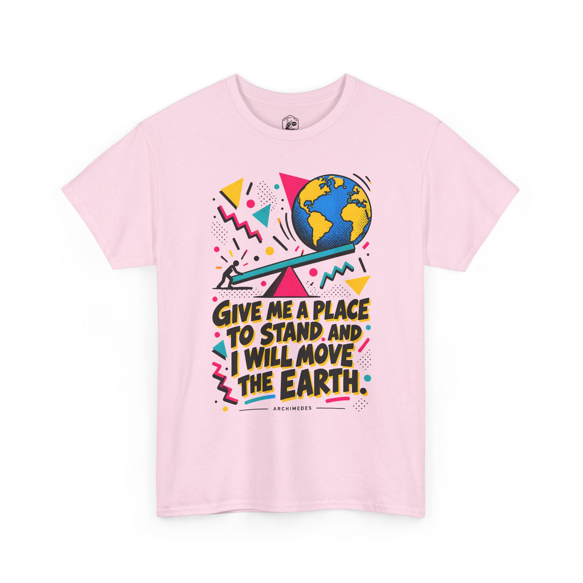 Archimedes Lever Memphis T-shirt – Donkey Talk graphic tee