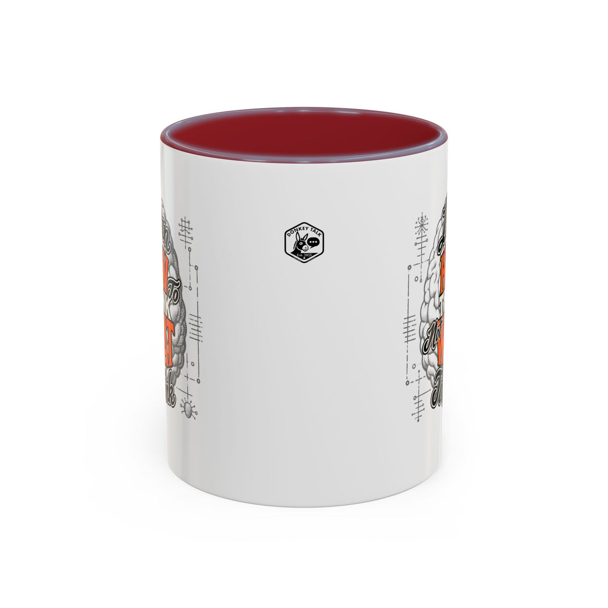 Taza de café con acento: "Aprende a pensar, no qué pensar", taza con frase inspiradora