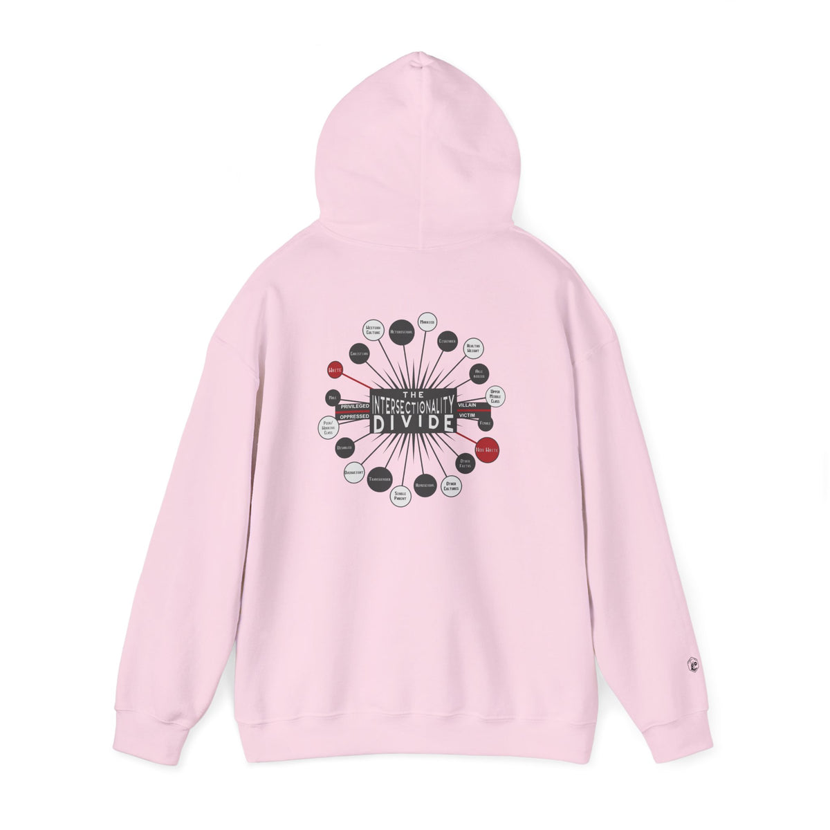 Hooded Sweatshirt - Intersectionality Divide Design | Cozy and Thought-Provoking Wear
