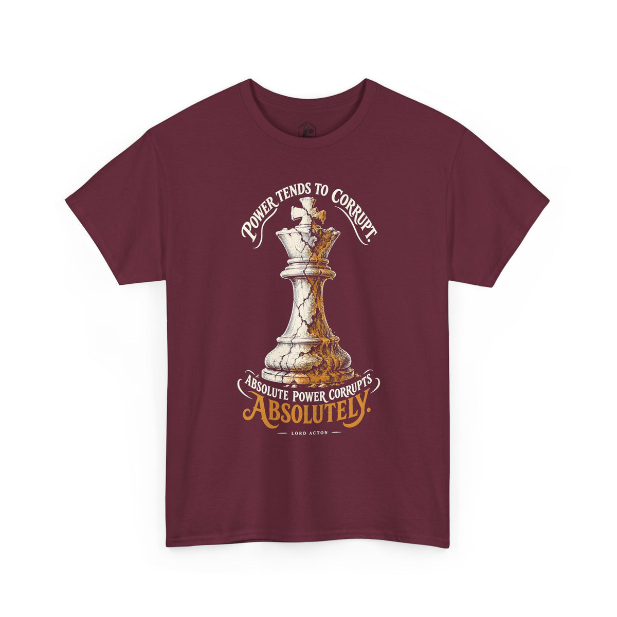 Power Tends to Corrupt Cracked Chess King T-shirt – Donkey Talk graphic tee