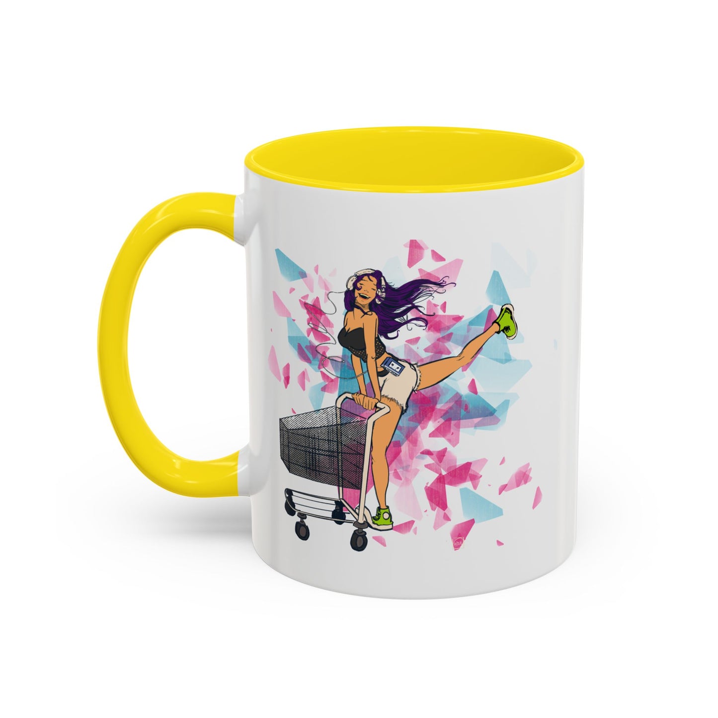 Playful Accent Coffee Mug for Fashion Lovers