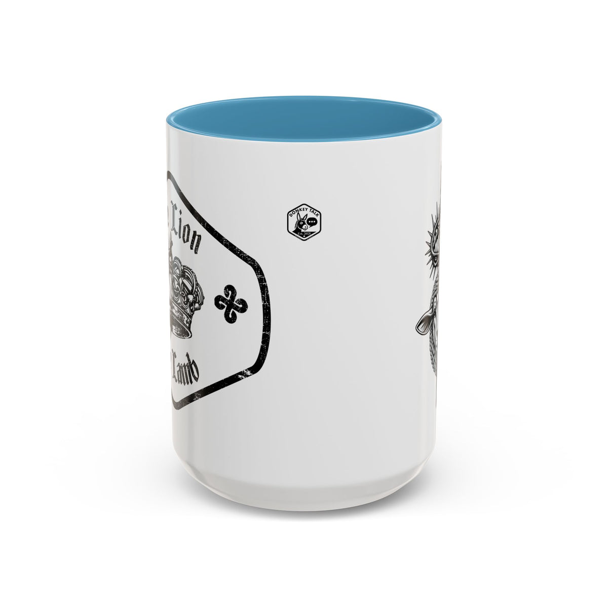 Lion & Lamb Religious Accent Coffee Mug — Crown of Thorns Christian Gift (11/15oz)
