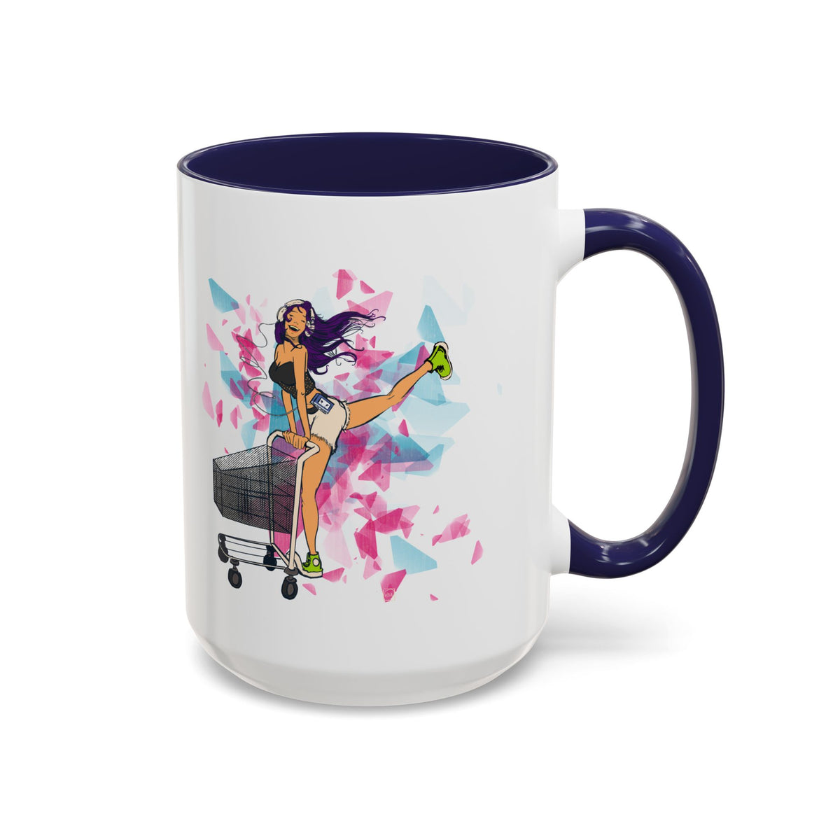 Playful Accent Coffee Mug for Fashion Lovers