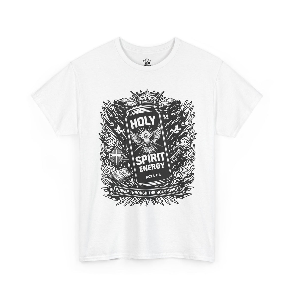 Holy Spirit Energy T-Shirt | Acts 1:8 Christian Streetwear Tee