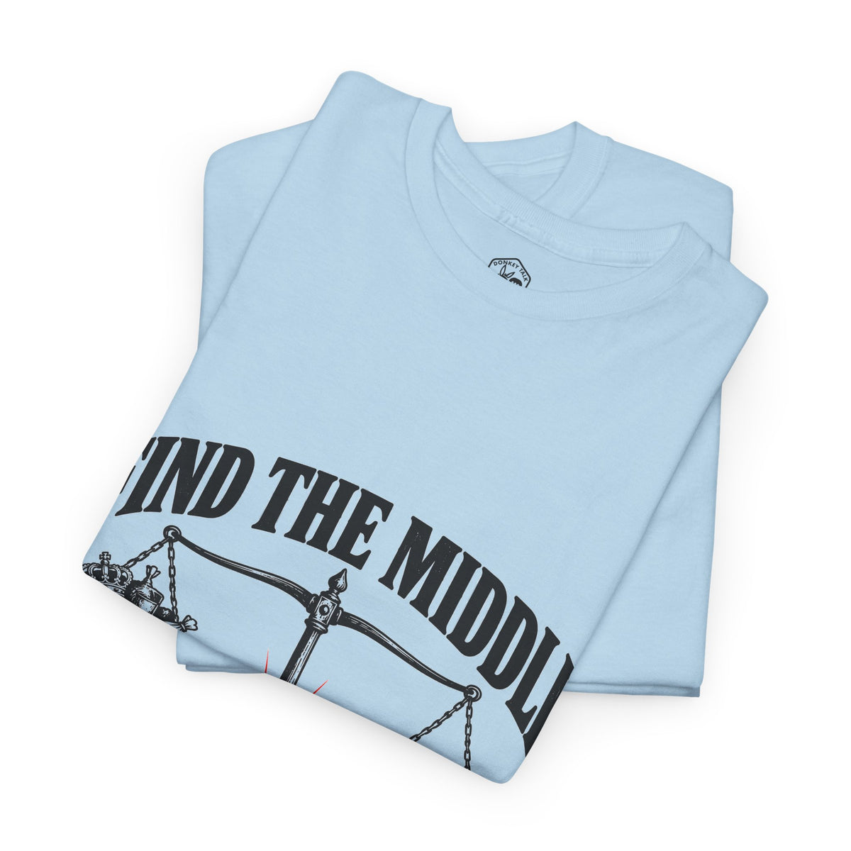 Find the Middle T-Shirt | Aristotle Golden Mean Philosophy Tee