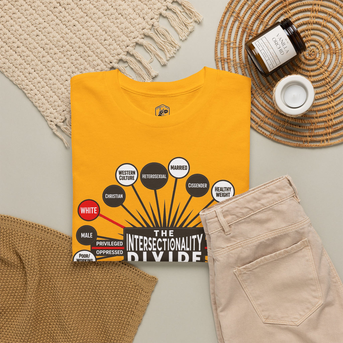 Camiseta gráfica The Intersectionality Divide | Camiseta unisex con mensaje