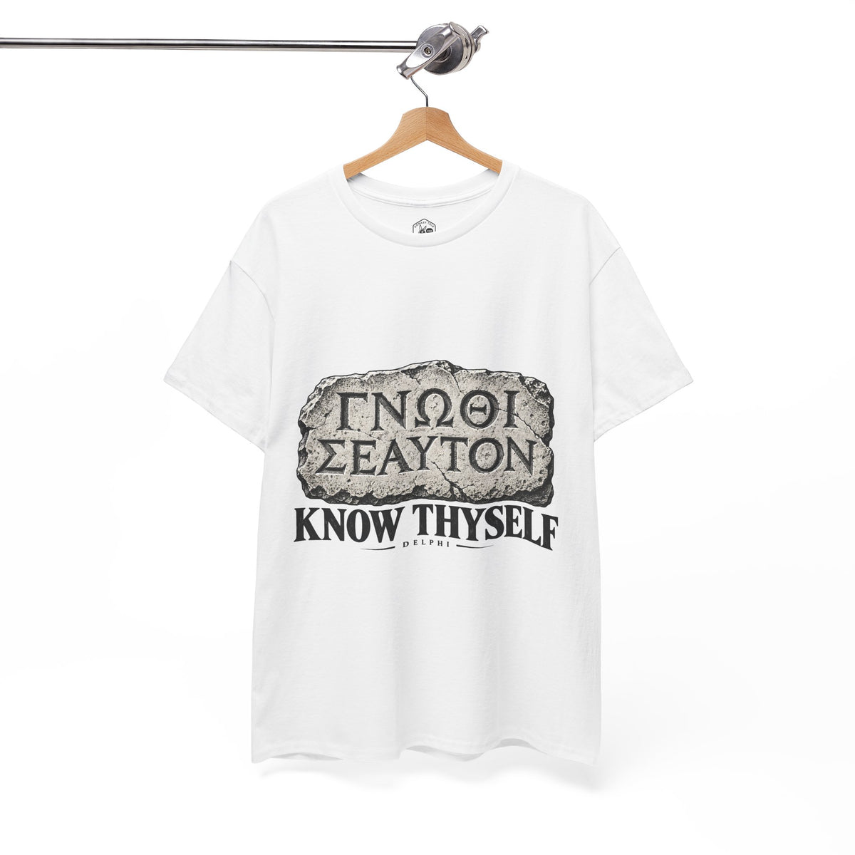 Know Thyself Delphi Stone T-Shirt | Gnothi Seauton Philosophy Tee