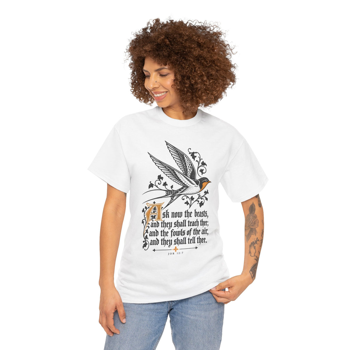 Swallow Bestiary T-shirt – Donkey Talk graphic tee