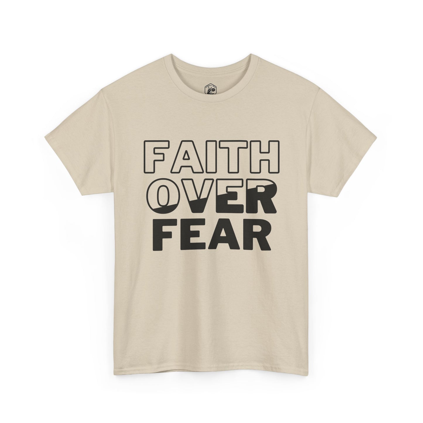 Faith Over Fear T-Shirt | White Unisex Christian Graphic Tee