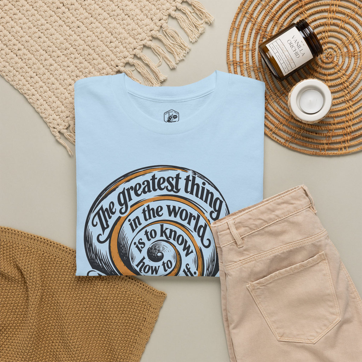 Belong to Oneself Snail Spiral T-shirt – Donkey Talk graphic tee