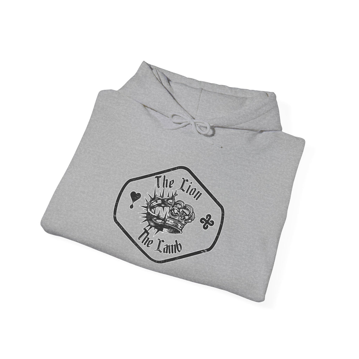 The Lion and The Lamb Unisex Heavy Blend™ Hoodie - Spiritual Symbolism Sweatshirt