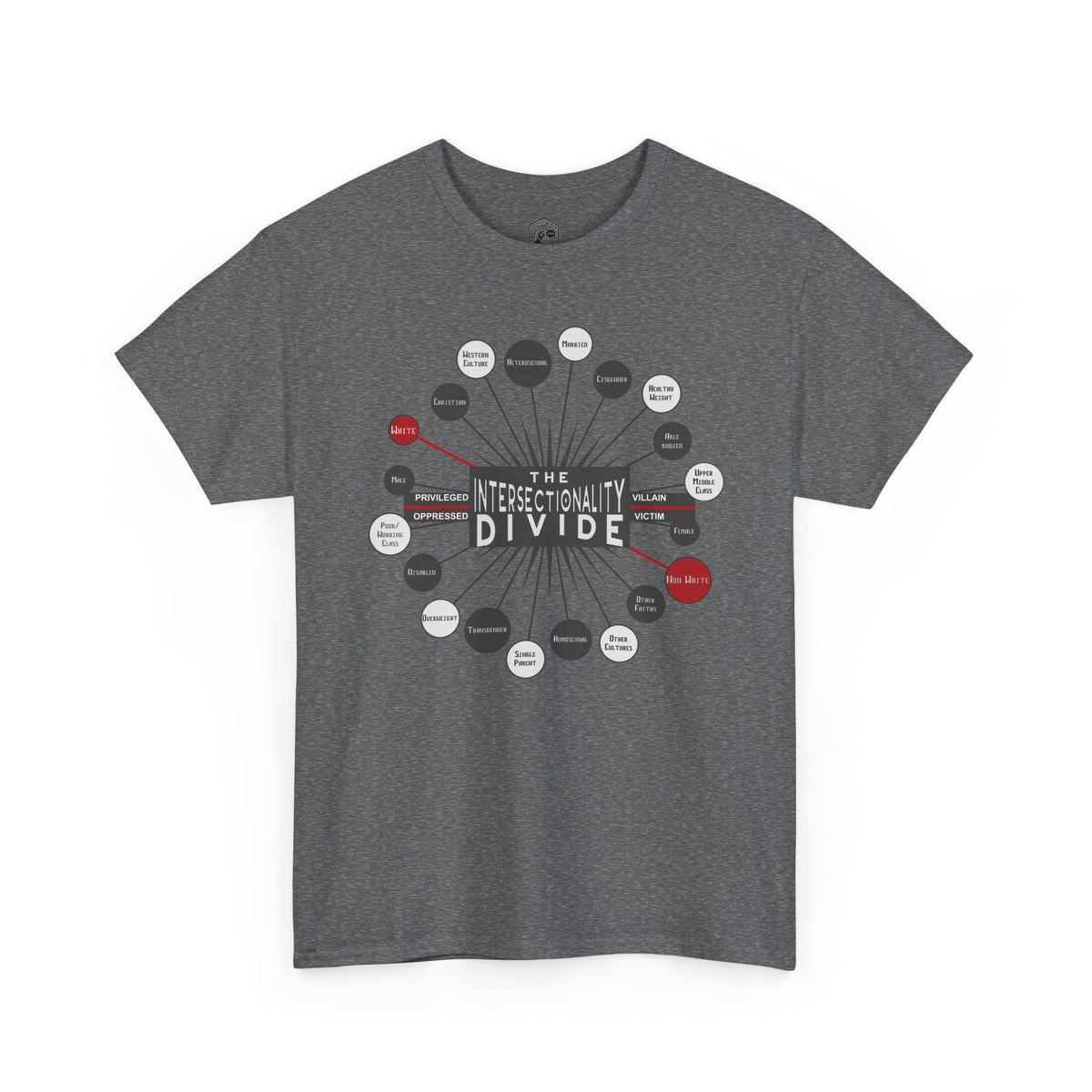 The Intersectionality Divide Graphic T-Shirt | Unisex Statement Tee