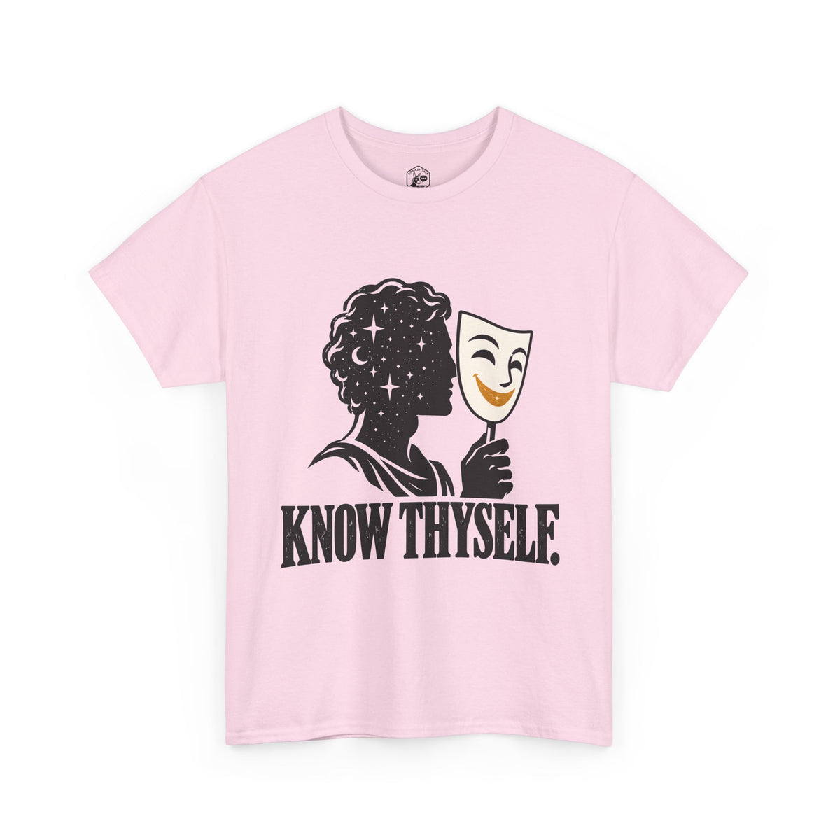 Know Thyself Starlit Mind and Mask T-Shirt | Philosophy and Faith Tee