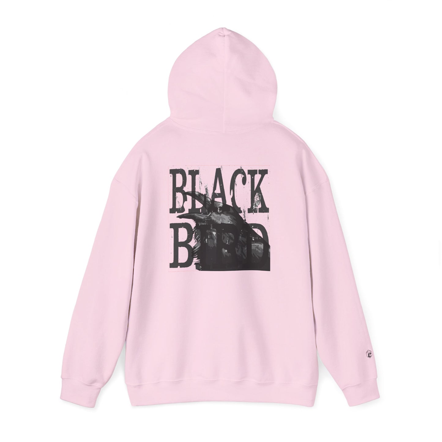 The Raven Unisex Heavy Blend Hoodie - Black Bird Design, Cozy & Stylish