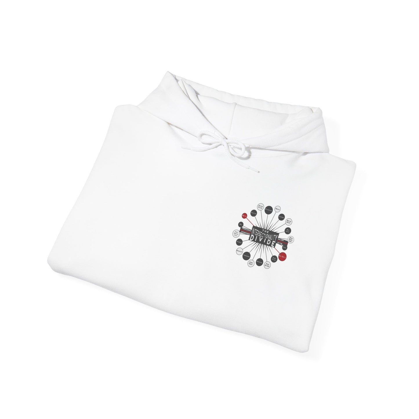 Hooded Sweatshirt - Intersectionality Divide Design | Cozy and Thought-Provoking Wear