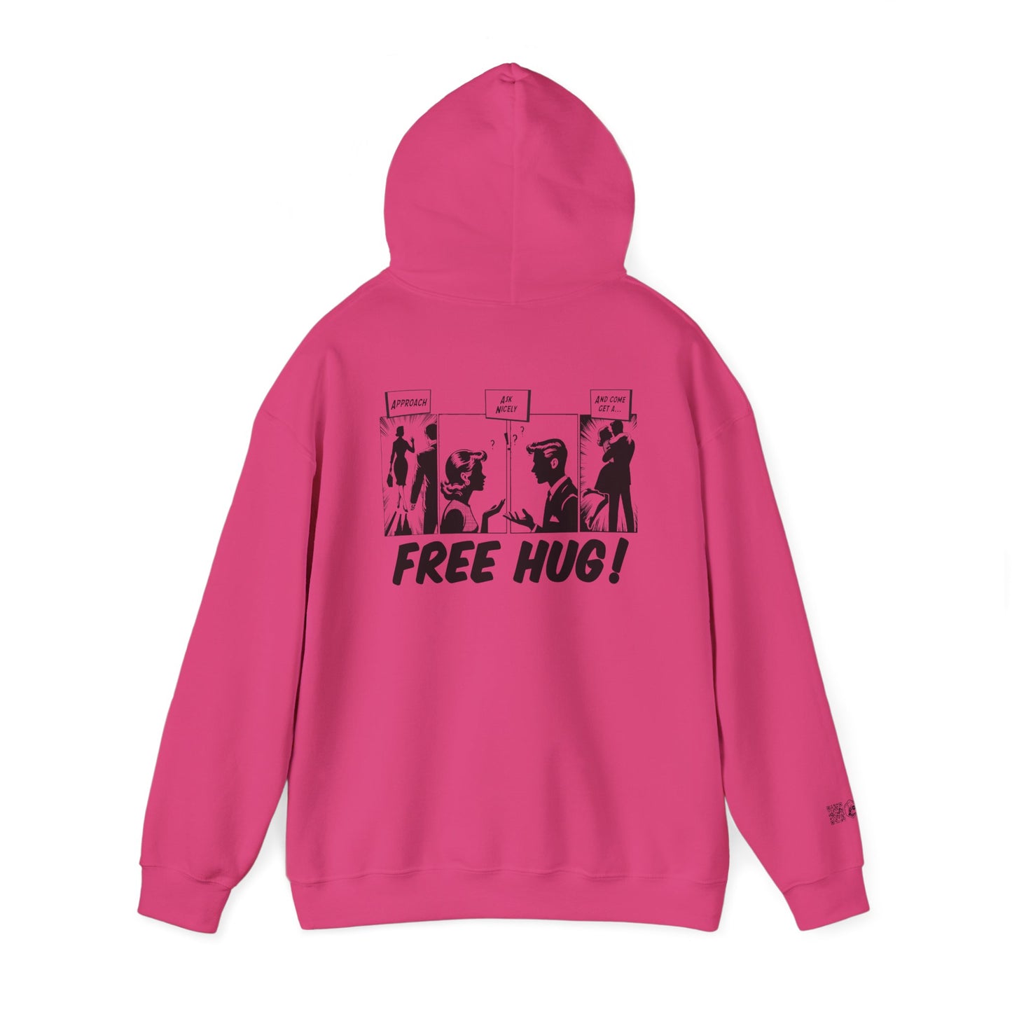 Unisex Heavy Blend™ Hooded Sweatshirt - Free Hug Day & A Big Hug Design