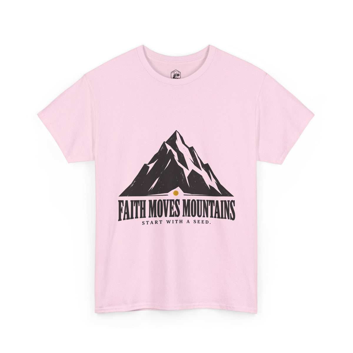Faith Moves Mountains Start With a Seed T-Shirt | Matthew 17:20 Christian Tee