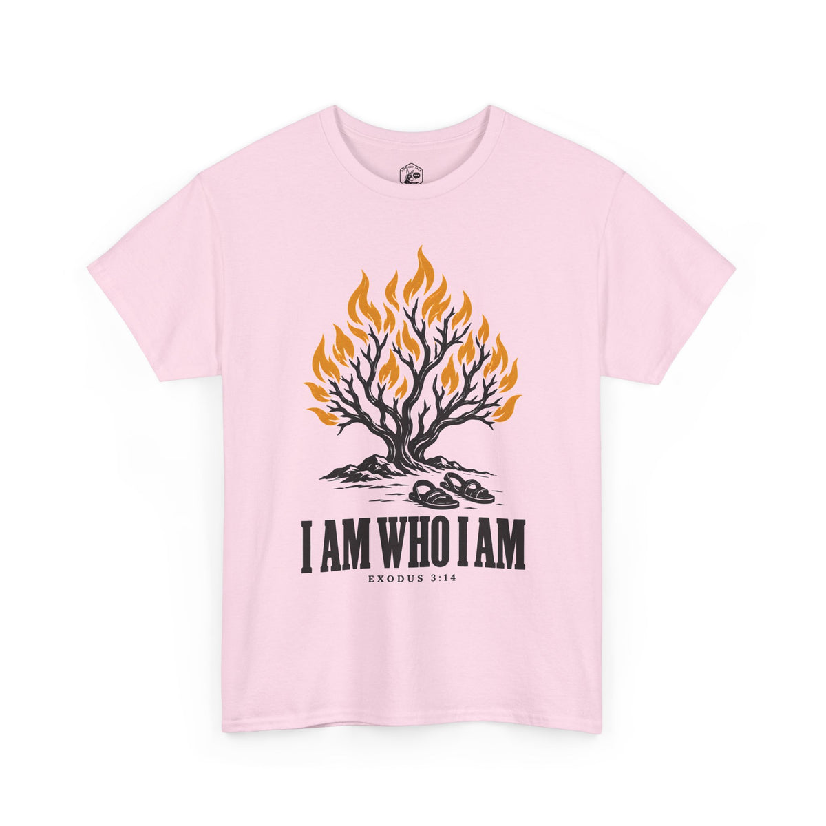 I Am Who I Am Burning Bush T-shirt – Donkey Talk graphic tee