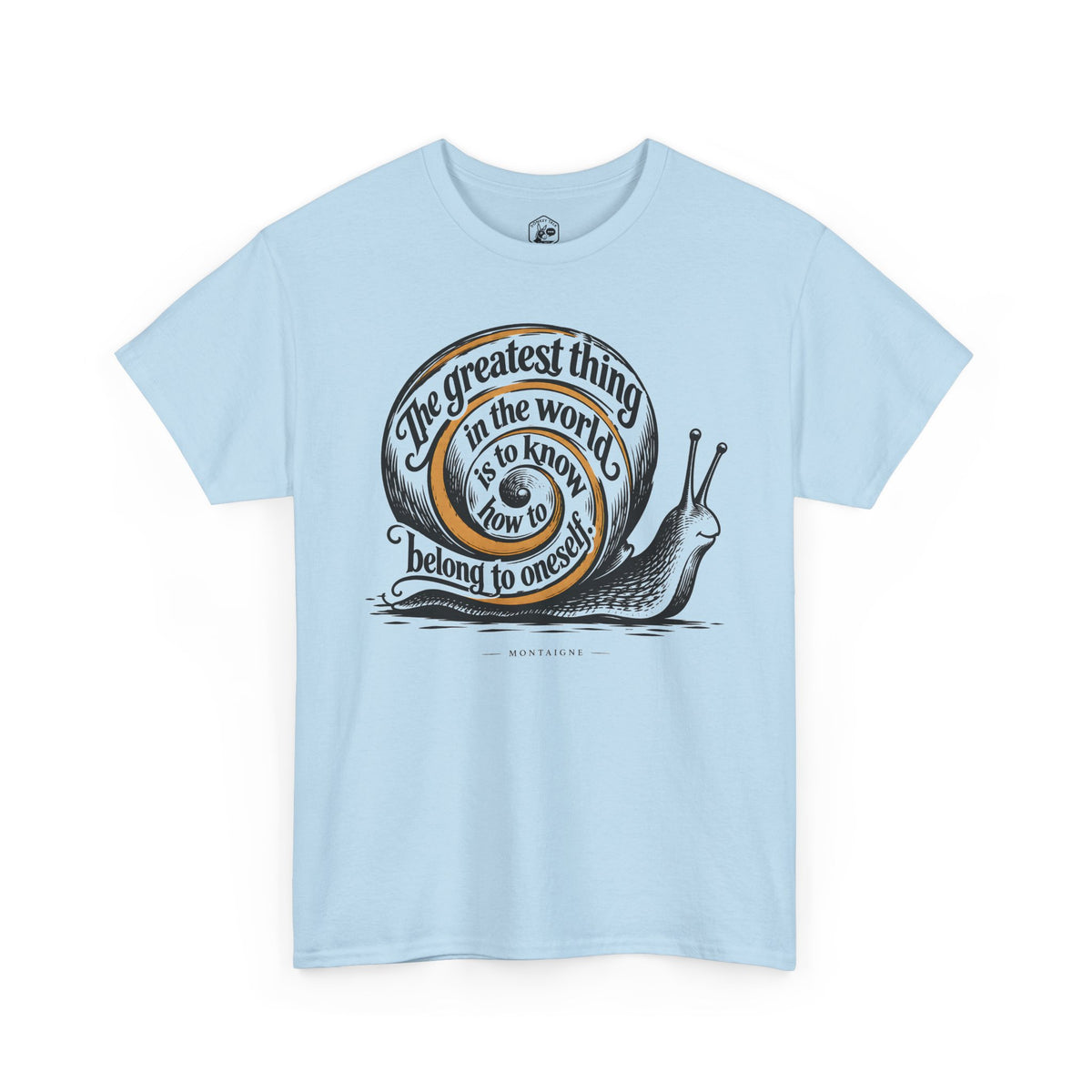 Belong to Oneself Snail Spiral T-shirt – Donkey Talk graphic tee