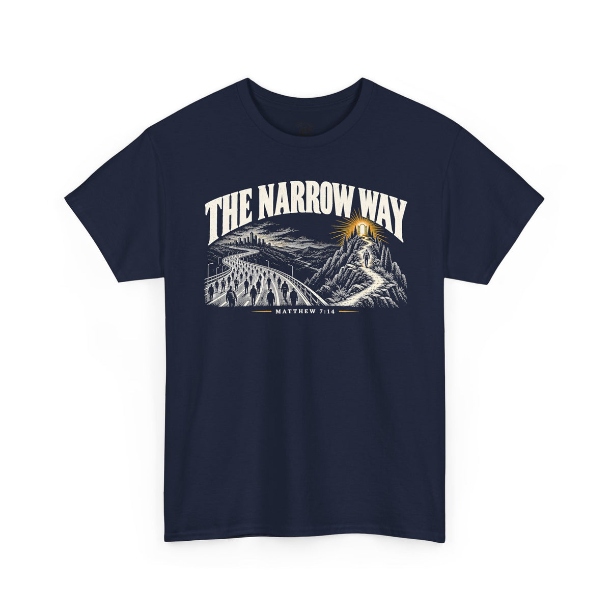 The Narrow Way Matthew 7:14 T-shirt – Donkey Talk graphic tee
