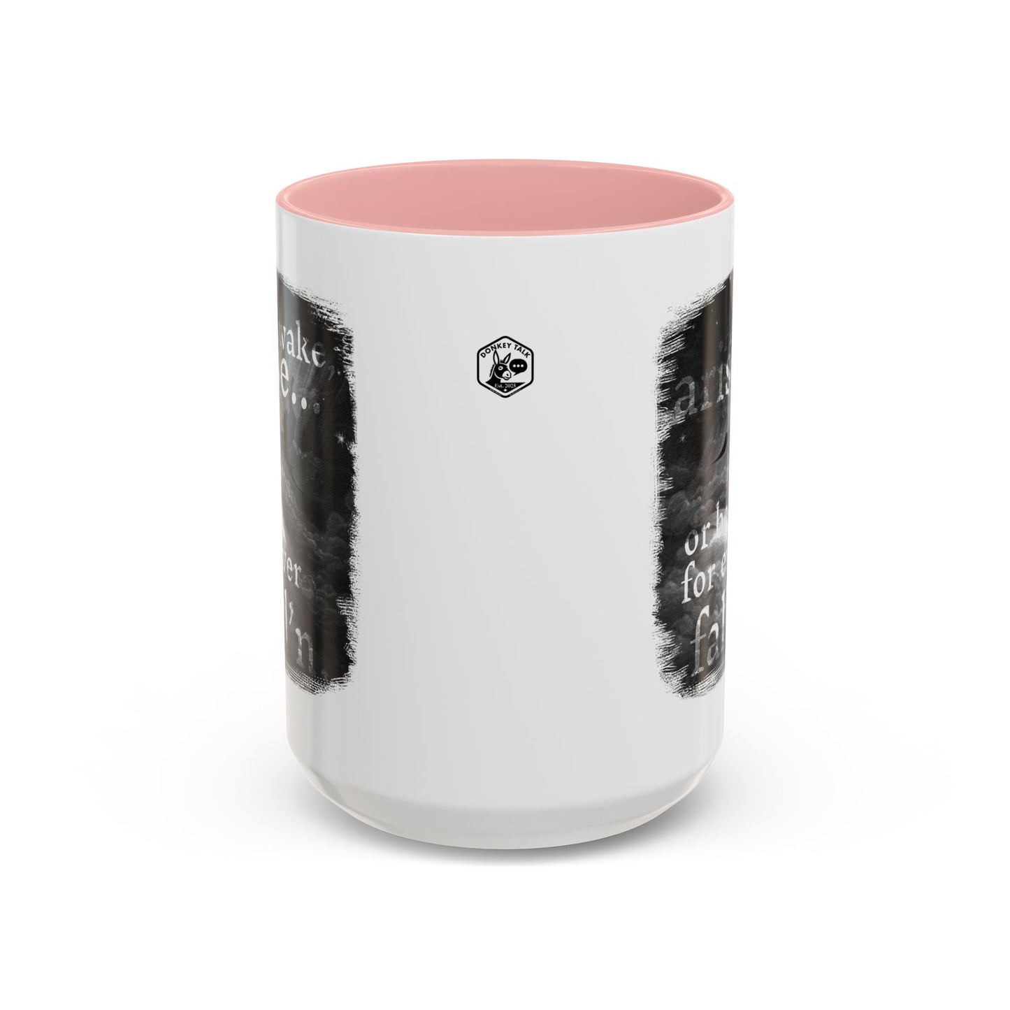 Inspirational Gothic Coffee Mug — "Awake Arise or Be Forever Fall'n" Accent Mug (11/15oz)