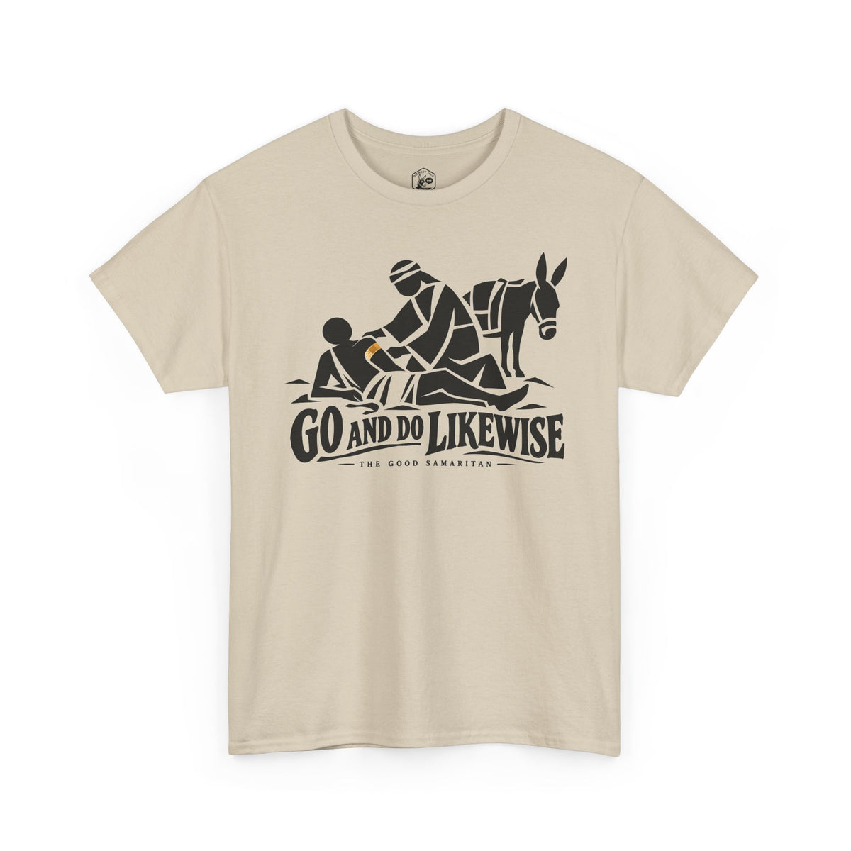 Go and Do Likewise Woodcut T-shirt – Donkey Talk graphic tee
