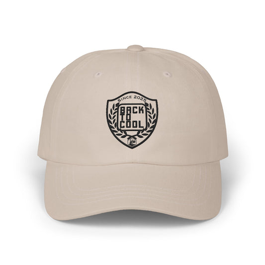 Back to Cool Classic Dad Cap - Trendy White Baseball Hat for Comfortable Style