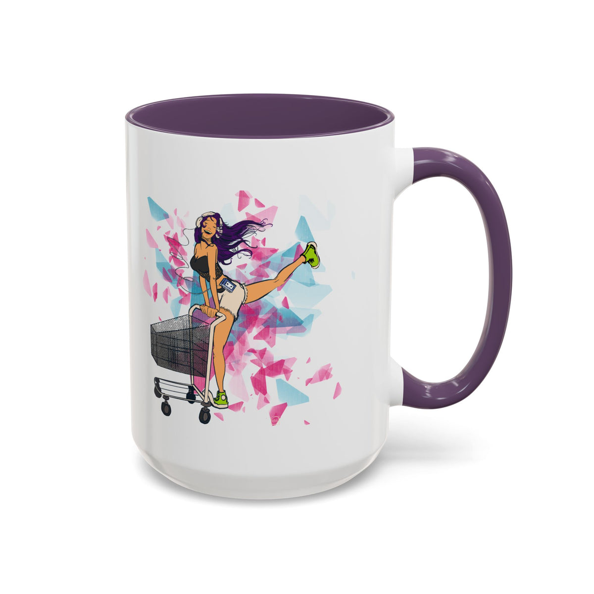 Playful Accent Coffee Mug for Fashion Lovers