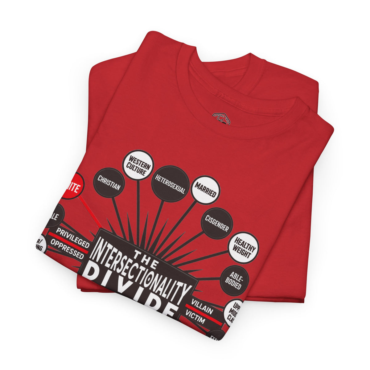 Camiseta gráfica The Intersectionality Divide | Camiseta unisex con mensaje