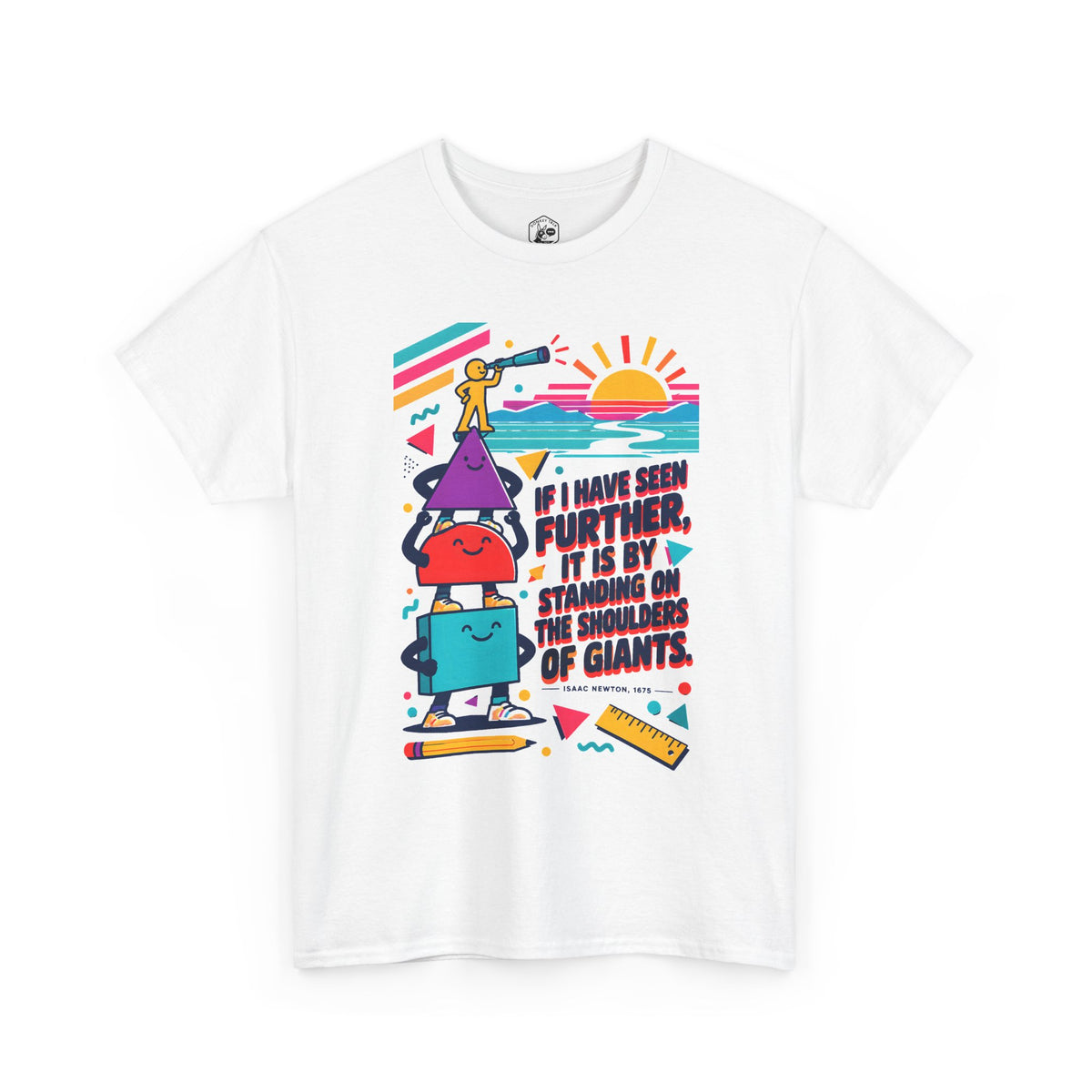 Newton Shoulders of Giants T-shirt – Donkey Talk graphic tee