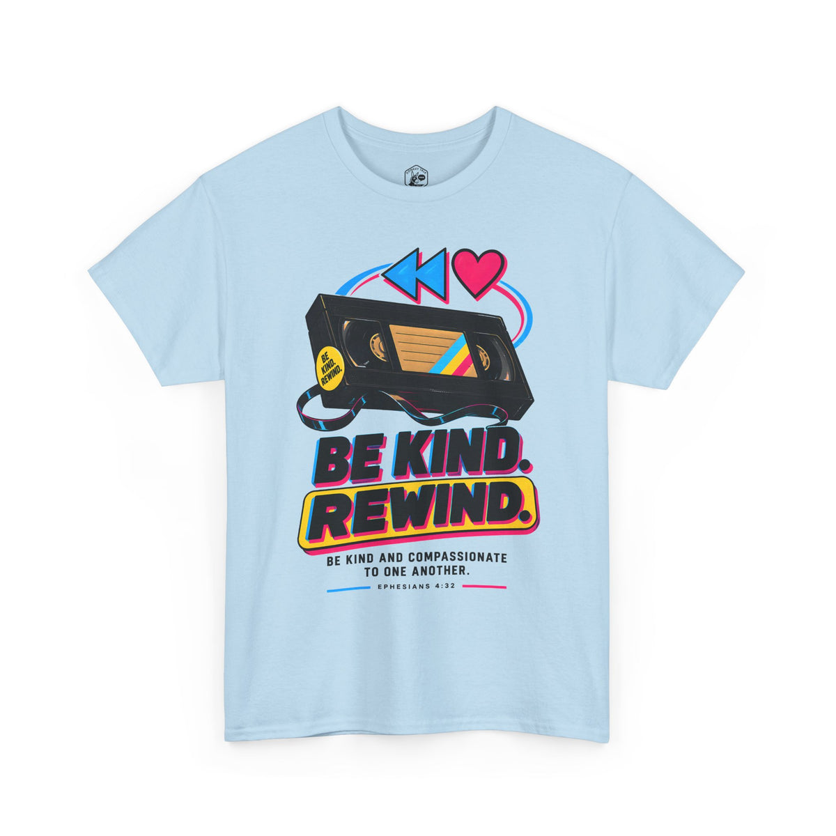 Kindness Rewind Heart T-shirt – Donkey Talk graphic tee