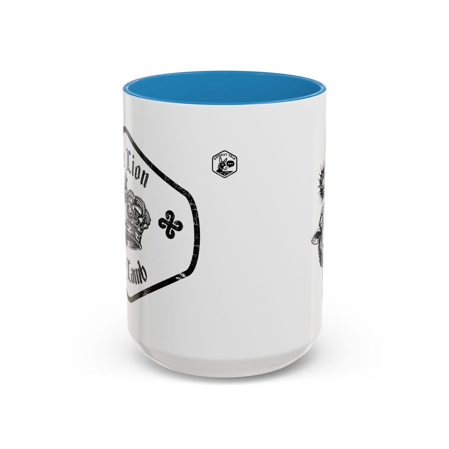Lion & Lamb Religious Accent Coffee Mug — Crown of Thorns Christian Gift (11/15oz)