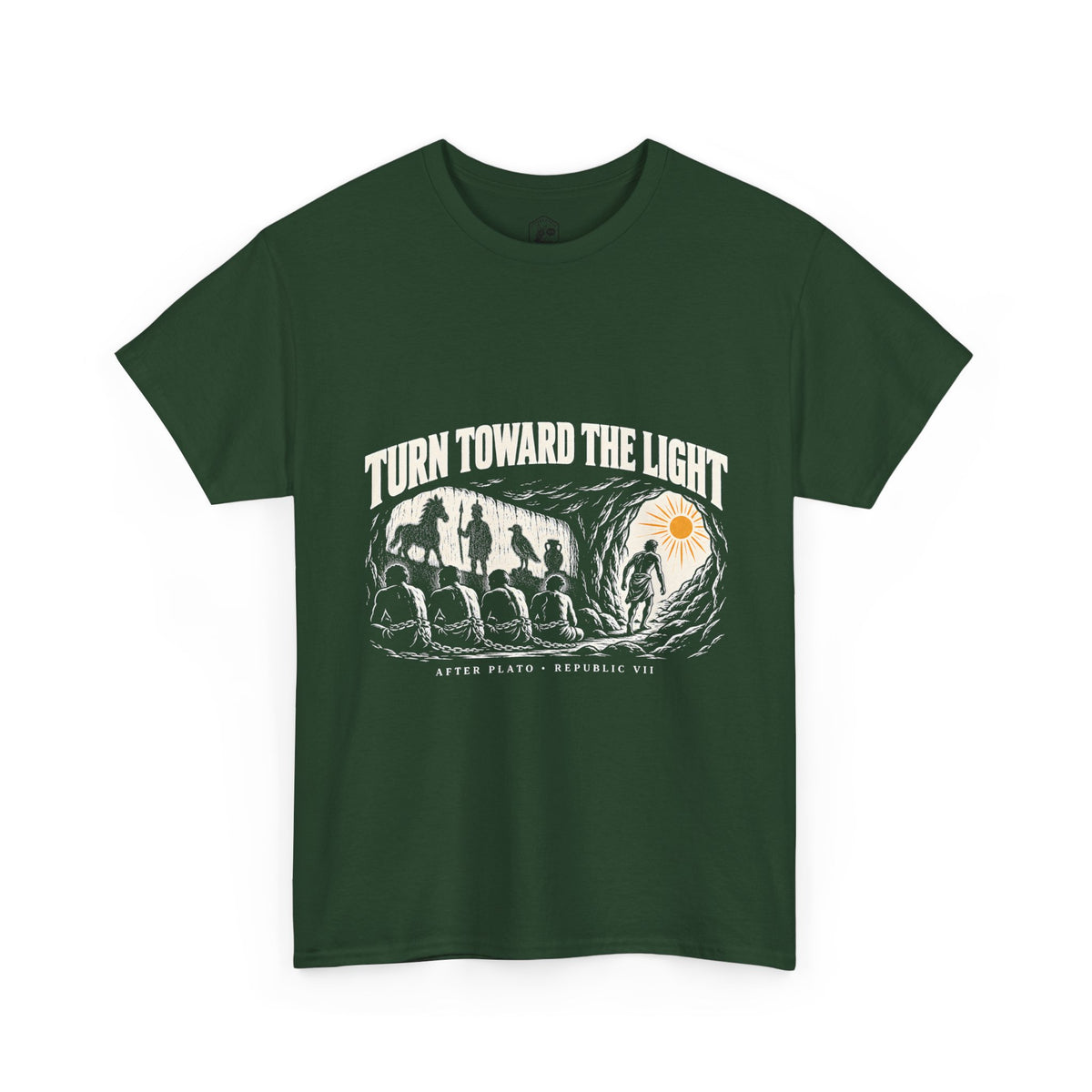 Turn Toward the Light T-Shirt | Plato Republic VII Philosophy Tee