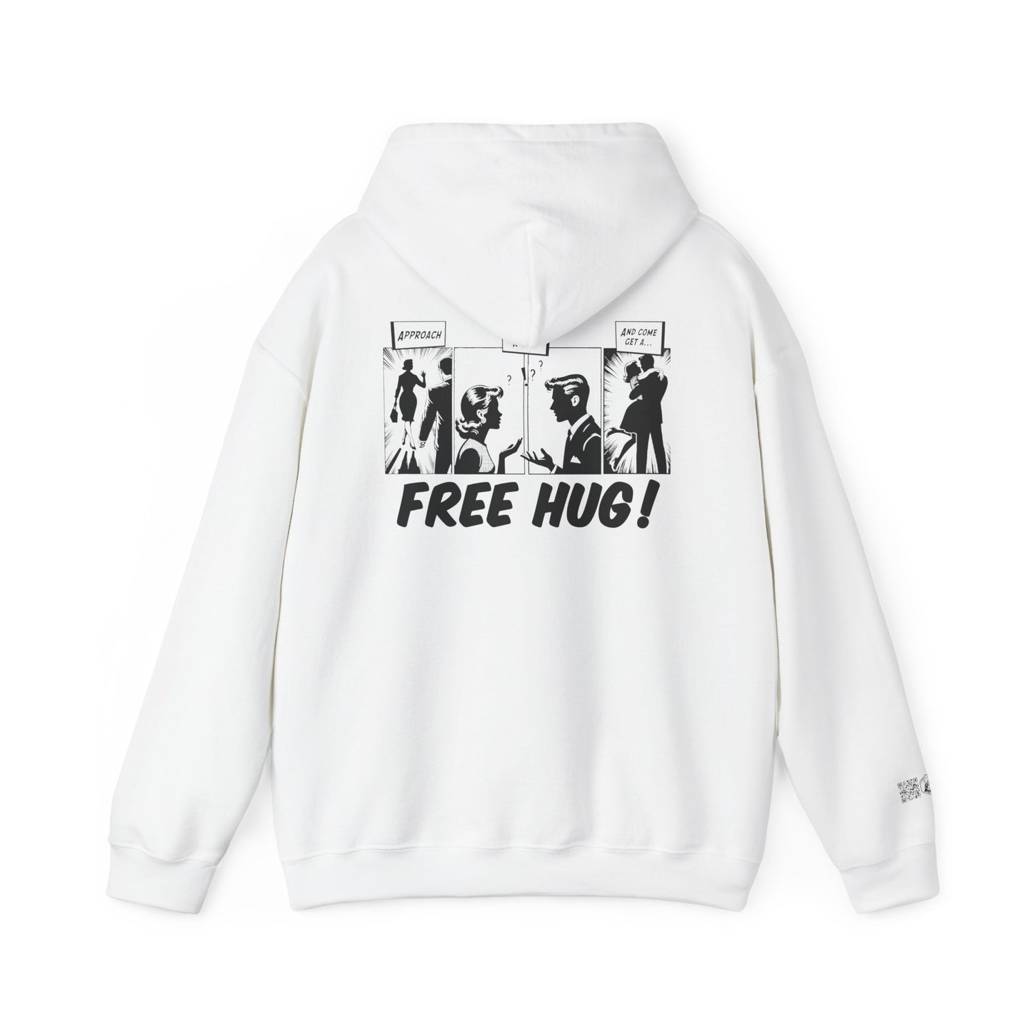 Unisex Heavy Blend™ Hooded Sweatshirt - Free Hug Day & A Big Hug Design